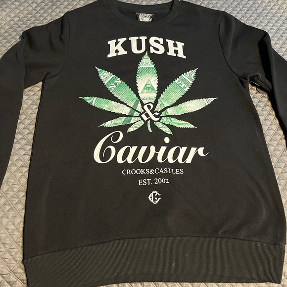 Crooks & Castles Other - Crooks and castles kush & caviar crewneck sweater